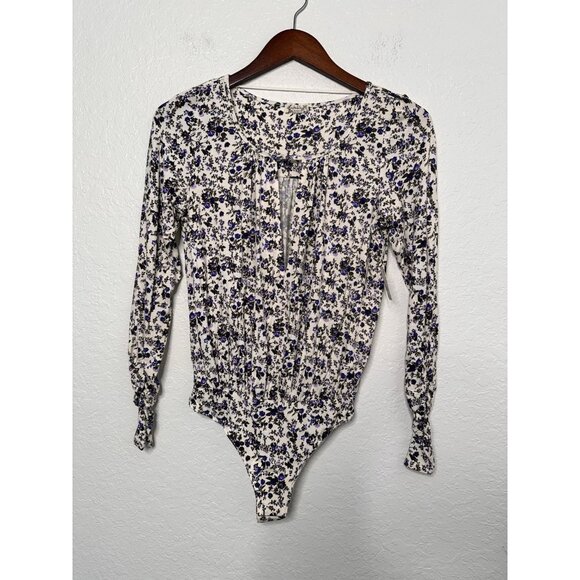 Free People Kaya Print Cutout Bodysuit in Multicolor - Picture 4 of 10